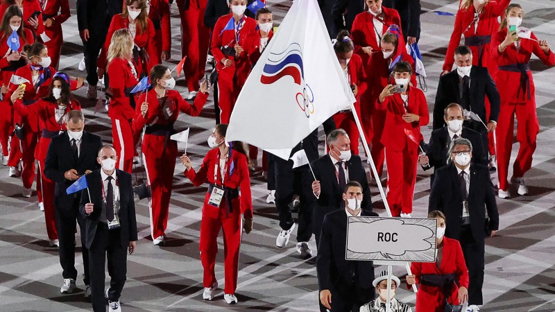 Russia presents flagless uniforms for Beijing Games