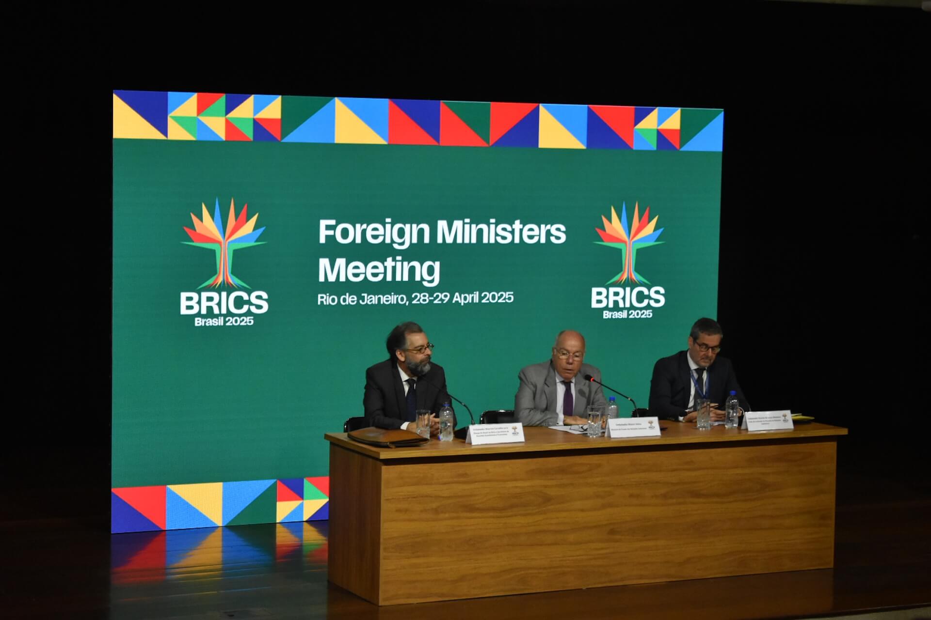 Press conference with Brasil’s Foreign Minister, Mauro Vieira. Image: Leticia Santana I AGENC UERJ